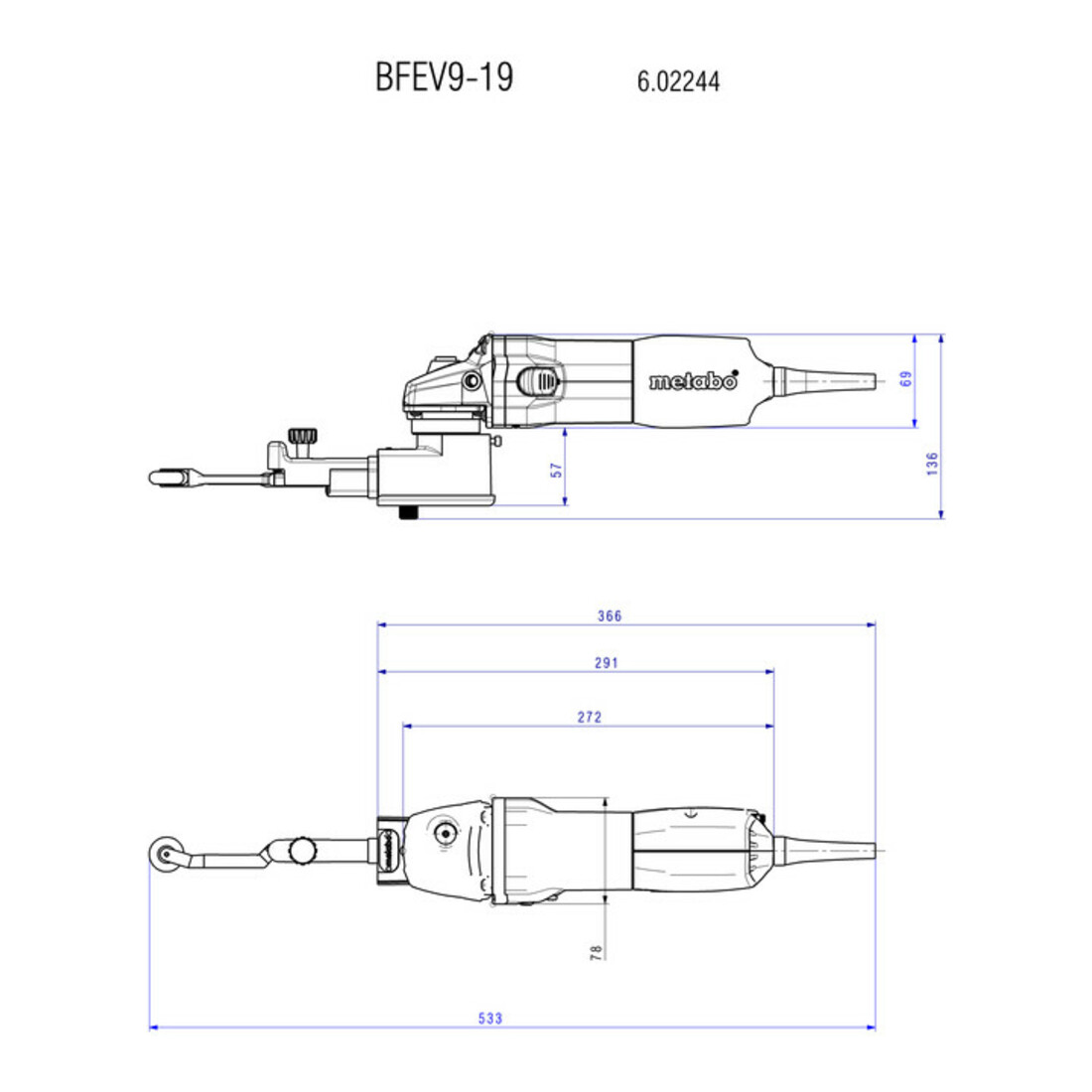METABO Elektronische bandslijper, Type: BFE9-20