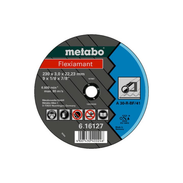 Metabo Flexiamant 230x3,0x22,23 Stahl, Trennscheibe, gerade Ausführung