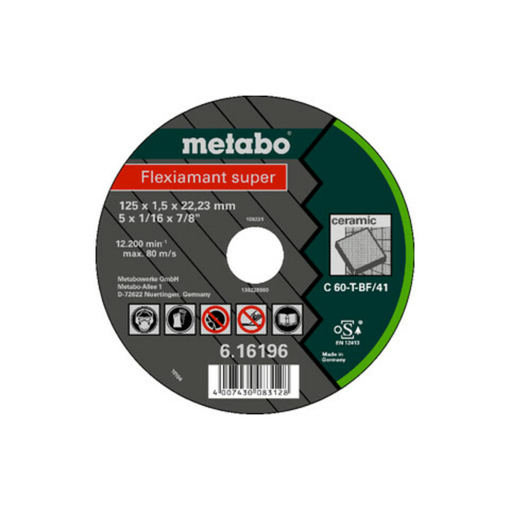 Metabo Flexiamant super 115x1,5x22,2 Keramik, Trennscheibe, gerade Ausführung