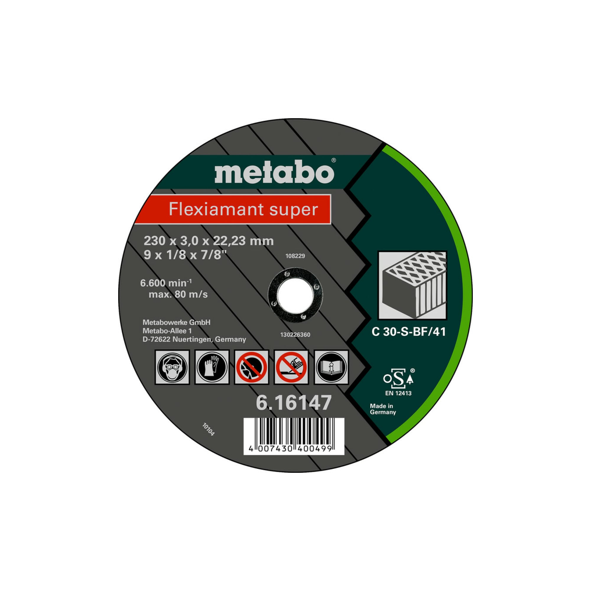 Metabo Flexiamant super 115x2,5x22,23 Stein, Trennscheibe, gekröpfte Ausführung
