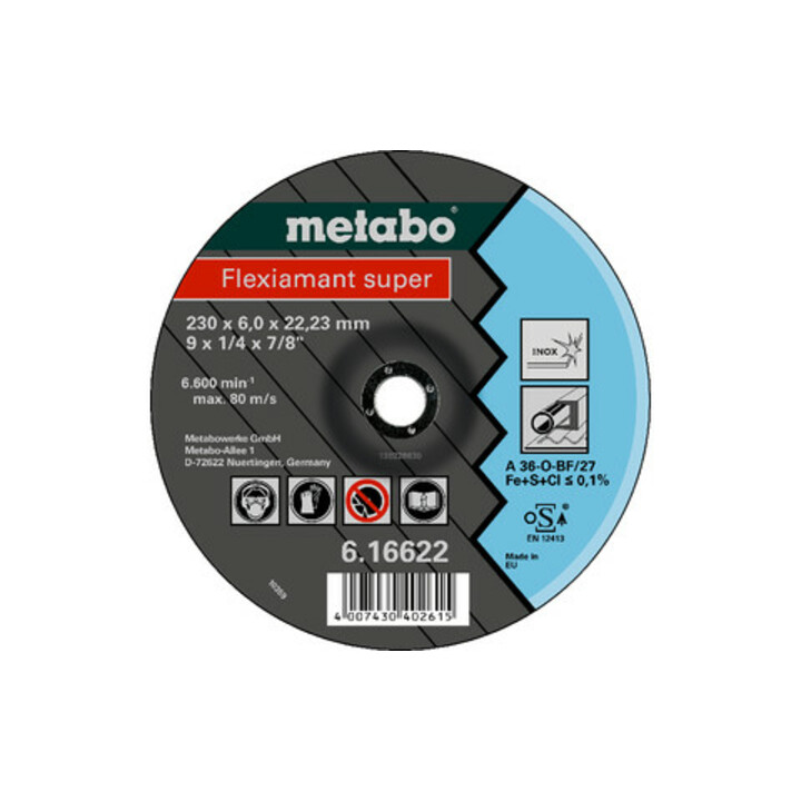 Metabo Flexiamant super Inox Schruppscheibe gekröpfte Ausführung