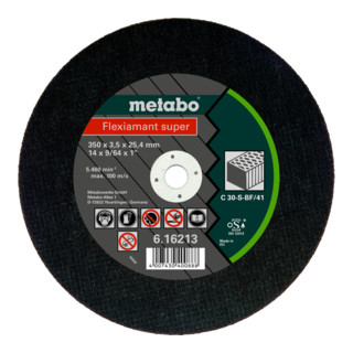 Metabo Flexiamant super 300x3,0x25,4 Stein, Trennscheibe, gerade Ausführung