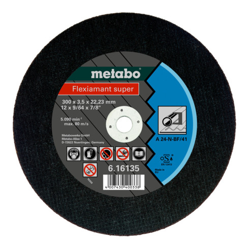 Metabo Flexiamant super 300x3,5x20,0 Stahl, Trennscheibe, gerade Ausführung