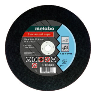 Metabo Flexiamant super 350x3,0x25,4 Inox, Trennscheibe, gerade Ausführung