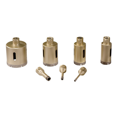 Metabo Fliesen-Diamantbohrkronen-Set "Dry", 7-teilig, M 14