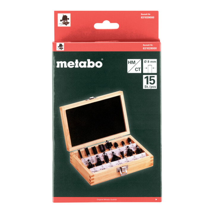 Metabo freesassortiment-SP, 15 stuks