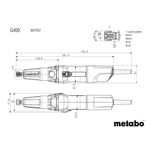 Metabo G 400 Geradschleifer