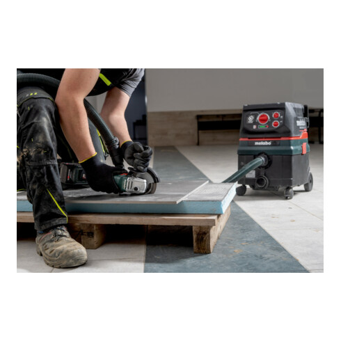 Metabo Haakse accu-slijper W 18 L 9-125 Quick (602249840) met snelspanmoer; metaBOX 165 L