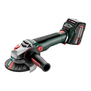 Metabo Haakse accu-slijper WB 18 LT BL 11-125 Quick (613054650) metaBOX 165 L; 18V 2x5.2Ah Li-Power + ASC 55