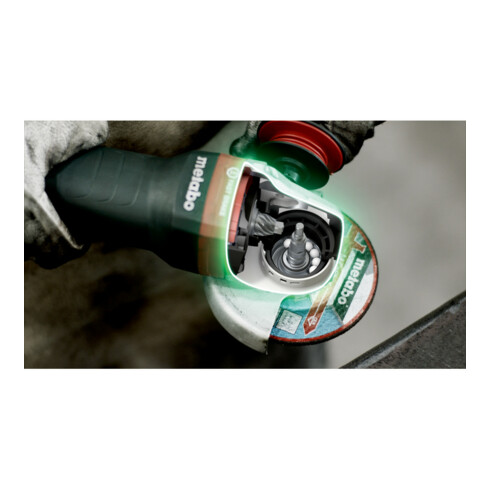 Metabo Haakse slijper WEPBA 19-150 Q DS M-Brush (613117000) met rem, snelspanmoer; doos