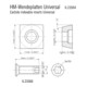 Metabo hardmetalen wisselplaat Universeel (KFM 15-10F - 623564000)-3