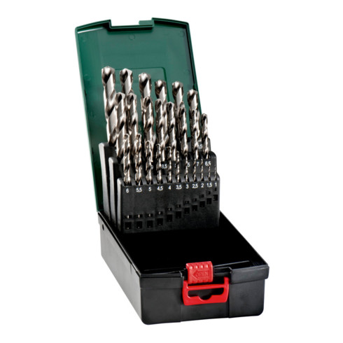 Metabo HSS-G-Kunststoffkassette SP, 25-teilig