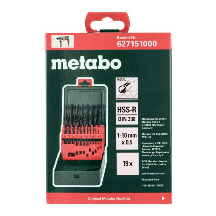 Metabo HSS-R boorcassette-SP, 19 stuks