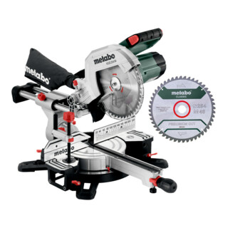 Metabo Kappsäge KGS 254 M Set (613254900) mit 2. Hartmetall-Sägeblatt , im Karton