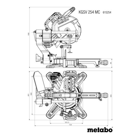 Metabo Kappsäge KGSV 254 MC (615254000) im Karton