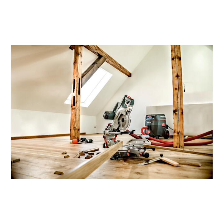 Metabo Kappsäge KGSV 72 Xact SYM mit Zugfunktion und symmetrisch verstellbarem Anschlagsystem; Karton