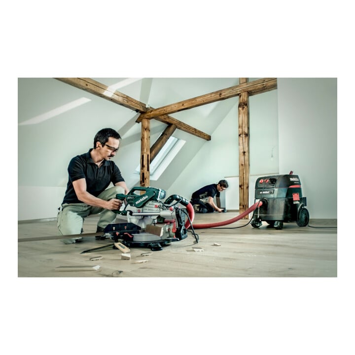 Metabo Kappsäge KGSV 72 Xact SYM mit Zugfunktion und symmetrisch verstellbarem Anschlagsystem; Karton