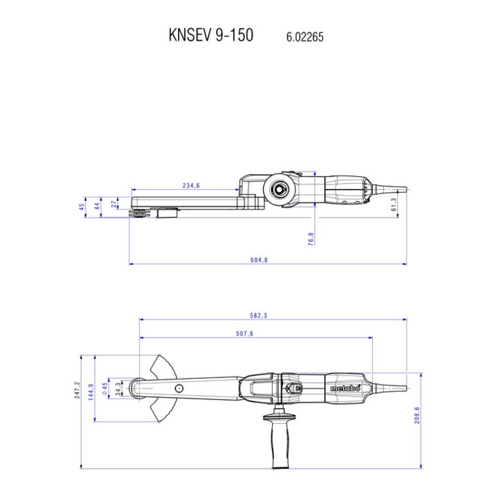 METABO Kehlnahtschleifer, Typ: KNSE9-150