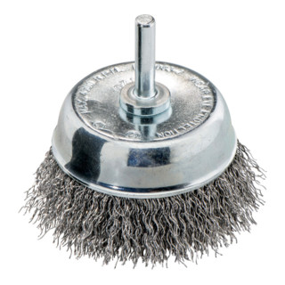 Metabo komborstel, staaldraad geplooid, schacht met 6mm