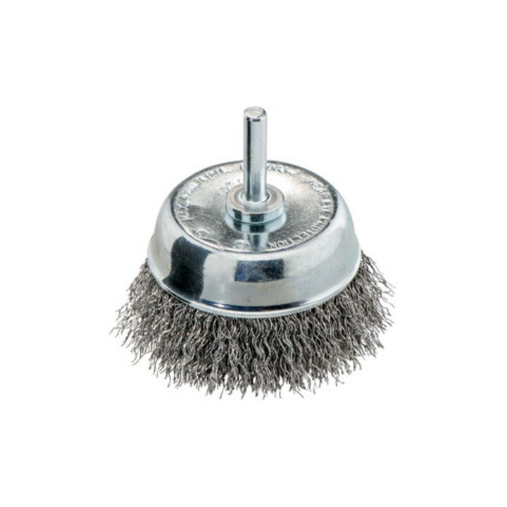Metabo komborstel 75x0,30 mm/ 6 mm, staaldraad geplooid, schacht met 6mm