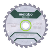 Lama per sega circolare Metabo "cordless cut wood", qualità classica, per seghe circolari semistazionarie, in confezione
