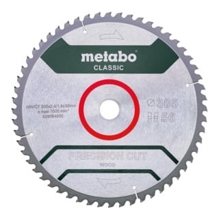 Metabo Lama per sega "precision cut wood - classic", 305x2,4/1,8x30, Z56 WZ 5° neg