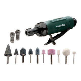 Metabo Levigatrice diritta ad aria compressa DG 25 set in valigetta di plastica