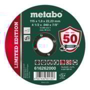 Metabo Limited Edition Inox doorslijpschijf rechte uitvoering 1 mm