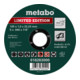 Metabo Disco da taglio Limited Edition Inox versione diritta 1mm-1