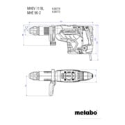 Metabo Martello a percussione MHEV 11 BL con valigetta di plastica-5