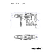 Metabo Martello combinato KHEV 5-40 BL con valigetta di plastica-5