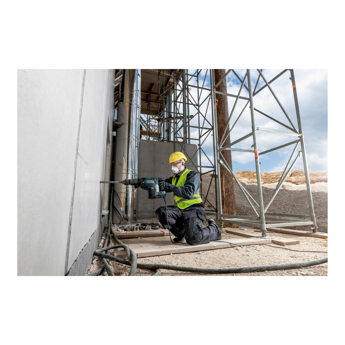 Metabo Martello combinato KHEV 8-45 BL con valigetta di plastica