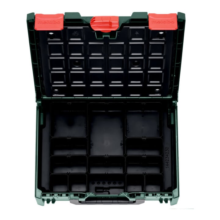 Metabo metaBOX 118 Organizer mit 12 Sortimo Einsatzboxen