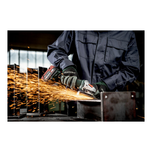 Metabo Meuleuse d'angle sans fil W 18 LT BL 11-125, metaBOX 165 L