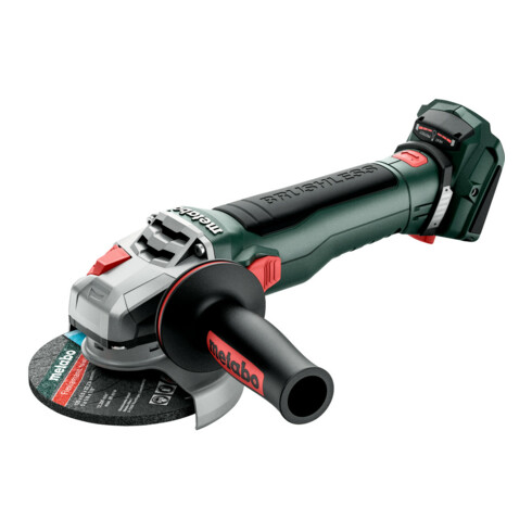Metabo Meuleuse d'angle sans fil WB 18 LT BL 11-125 Quick avec frein, écrou rapide, batterie pivotante ; metaBOX 165 L