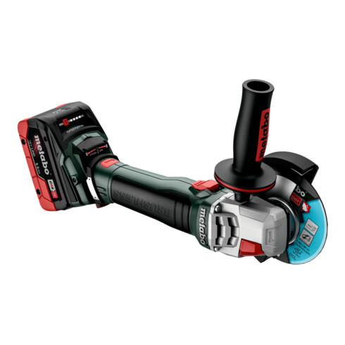 Metabo Meuleuse d'angle sans fil WB 18 LT BL 11-125 Quick avec frein, écrou rapide, batterie pivotante ; metaBOX 165 L