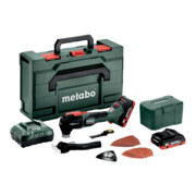 Metabo Multitool a batteria MT 18 LTX BL QSLX 145 l, 18 V 2x4 Ah LiHD + ASC 55