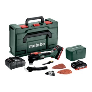 Metabo Multitool a batteria MT 18 LTX BL QSLX 145 l, 18 V 2x4 Ah LiHD + ASC 55