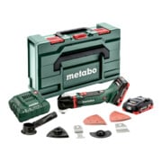 Metabo Multiutensile a batteria MT 18 LTX valigetta in plastica, 18 V 2x4 Ah LiHD + ASC 55-1