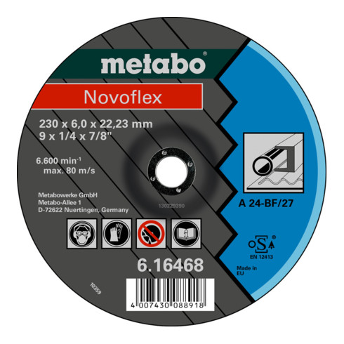 Metabo Novoflex 150x6.0x22.23 stalen slijpschijf slanke uitvoering