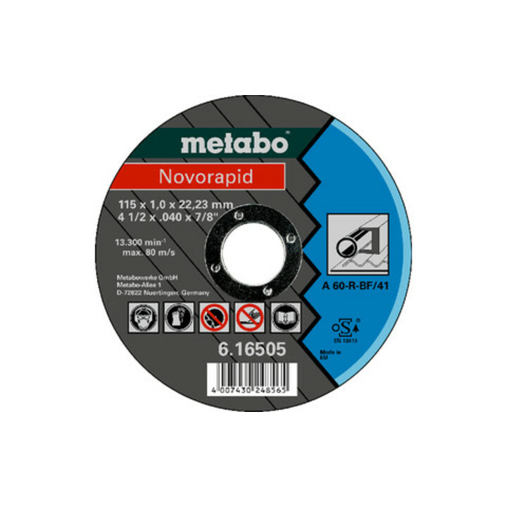 Metabo Novorapid Stahl, Trennscheibe, Form 41