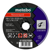 Metabo Novorapid Stahl, Trennscheibe, Form 41