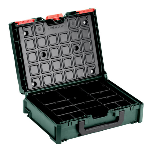 Metabo OrganizerX 118 con 12 scatole a inserto Sortimo