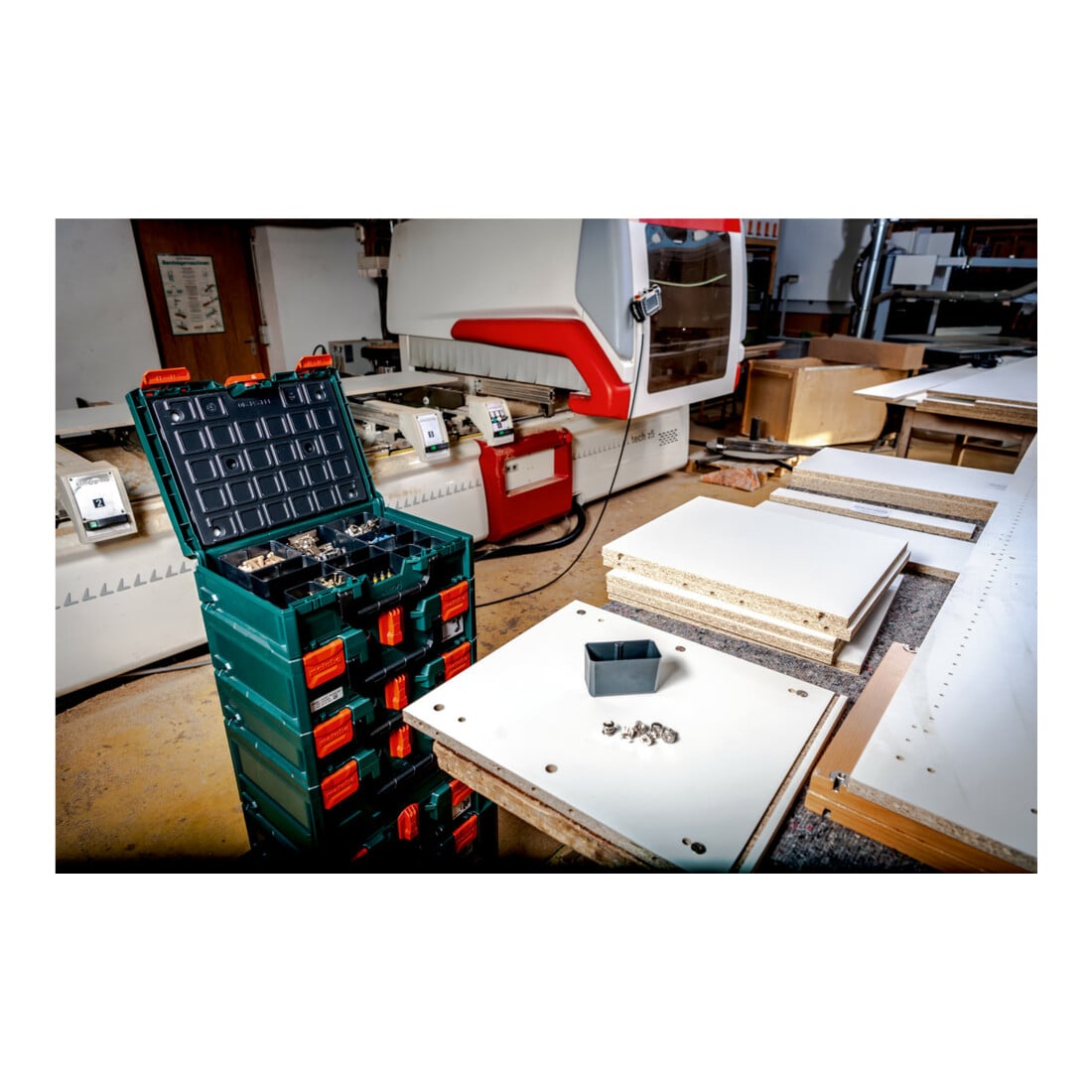 Metabo OrganizerX 118 con 12 scatole a inserto Sortimo