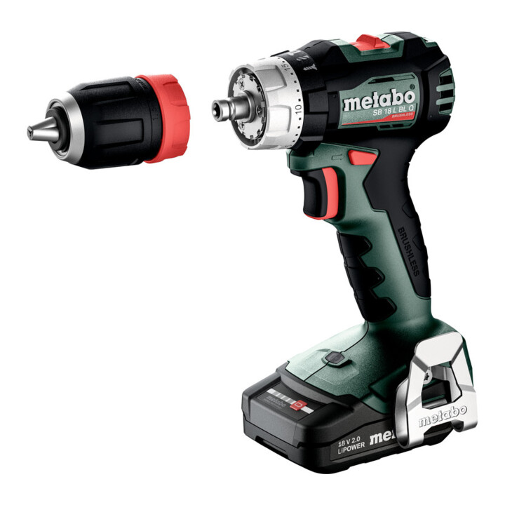 Metabo Perceuse-visseuse à percussion sans fil SB 18 L BL Q (613158840) metaBOX 145 M