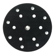 Metabo Platorello 150mm, perforato, medio duro, con fissaggio a velcro per fogli abrasivi adesivi con 6/8 fori-1