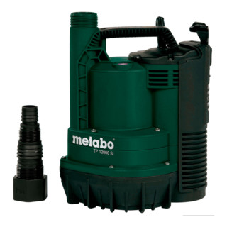 Metabo Pompa sommersa ad aspirazione piatta per acque chiare TP 12000 SI, cartone