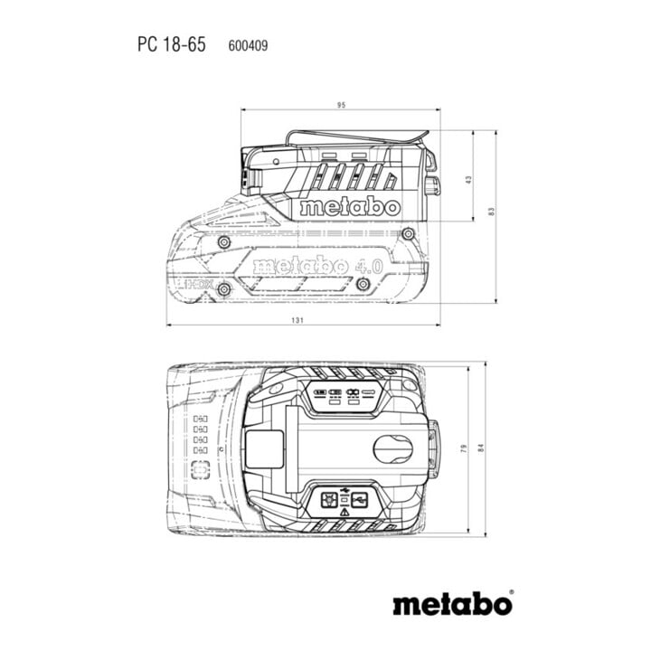 Metabo Power-Charger PC 18-65 (600409000)