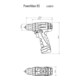 Metabo PowerMaxx BS accu schroefboormachine gereedschapstas, 10,8V 1x2Ah Li-Ion + LC 40