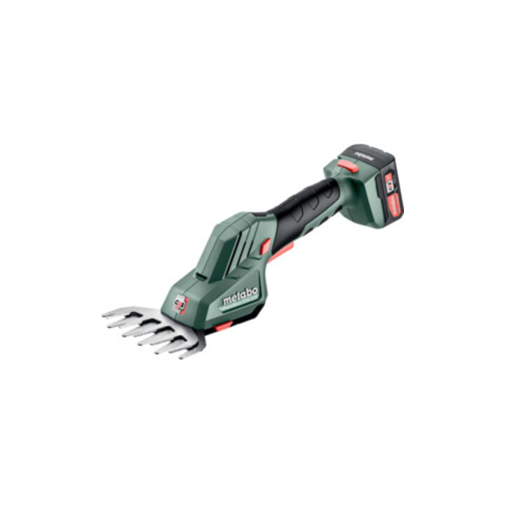 Metabo PowerMaxx SGS 12 Q accu struik- en grasschaar Gereedschapstas; 12V 1x2Ah Li-Ion + SC 30